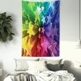 thumbnail image 3 of Colorful Tapestry, Modern Cheerful Design with Burst of Stars in Rainbow Graphic Print, Wall Hanging for Bedroom Living Room Dorm Decor, 60W X 80L Inches, Multicolor, by Ambesonne, 3 of 5