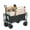 Multicolor#3, variant on Collapsible Folding Wagon, 3 cu.ft Beach Wagon Cart with All-Terrain Wheels, Heavy Duty Folding Wagon Cart 350 lbs Weight Capacity with Drink Holders, Sports Wagon for Camping, Shopping, Garden