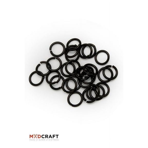 MADcraft - Chain Rings Black Stainless Steel (size: L )