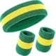 thumbnail image 1 of Willbond 3 Pieces Sweatbands Set, Includes Sports Headband and Wrist Sweatbands Striped Sweat Band for Athletic Men and Women, 1 of 4