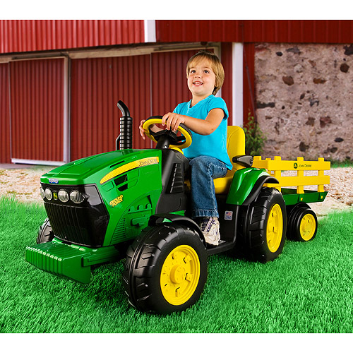 12V Peg Perego John Deere Ground Force Tractor Ride-on, for a Child Ages 3-7 - image 2 of 6