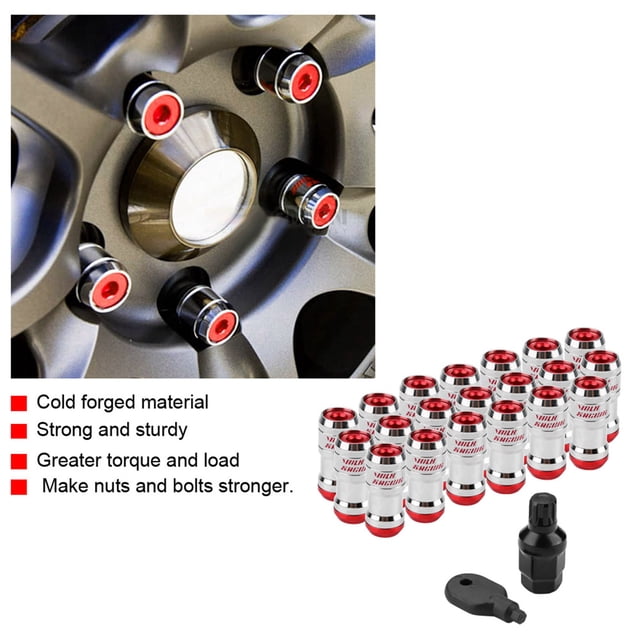 M12 X P15 M12 X P15 Car Racing Lug Rueda Tuercas Tornillo para la Mayoría de las Ruedas del Mercado de Accesorios Azul ANGGREK Otros