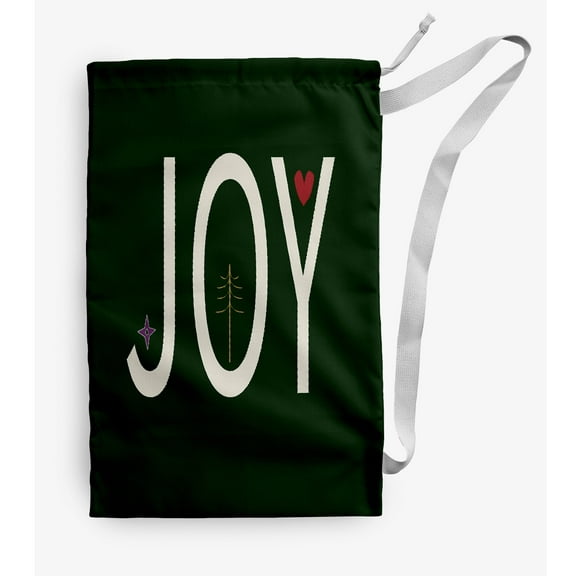 Simply Daisy Joy Filled Season Green Novelty Christmas Laundry Gift Bag