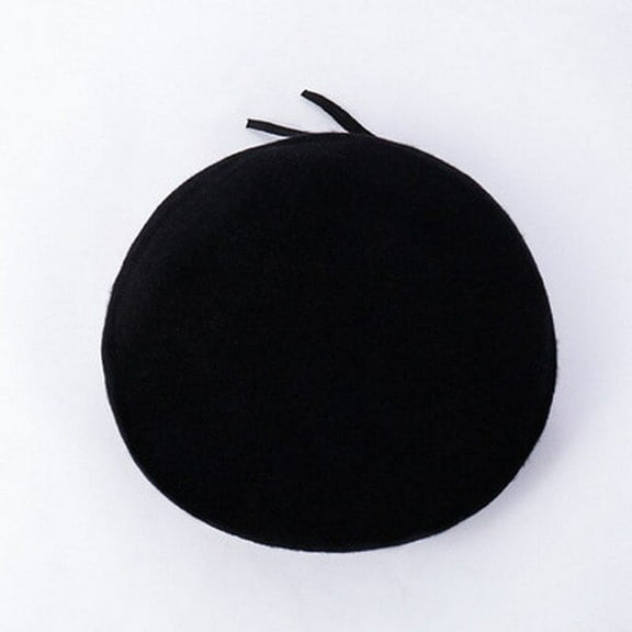 CoCopeaunt Mushroom Painters CAP, Spring And Autumn Pure Wool Beret, Square Sailors Cap
