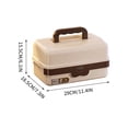 thumbnail image 2 of shyuyusa Storage Organizer Box Multi Purpose Plastic Container For Home Desktop Kitchen Bedroom Small Items Storage Supply, 2 of 6