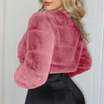 thumbnail image 6 of Ashirexll Womens Winter Coats, Jackets for Women Trendy, Ladies Warm Faux Furry V-Neck Jacket Solid Color Winter Outerwear, 6 of 6