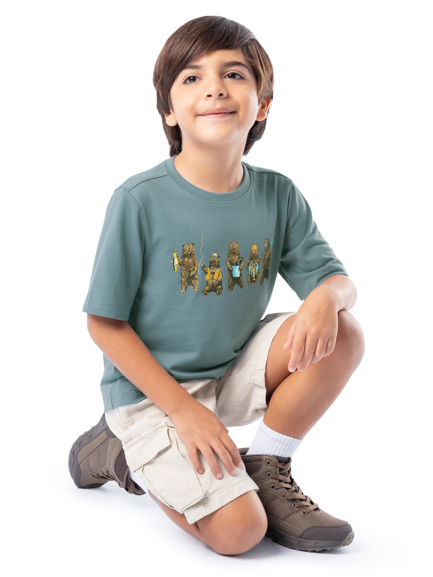 Ozark Trail Boy's Graphic Short Sleeve T-Shirt, Sizes 4-18 & Husky