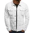 thumbnail image 2 of KaLI_store Men's Jackets For Winter Mens Casual Lightweight Jacket Bomber Jacket Varsity Windbreaker White,XXXL, 2 of 2