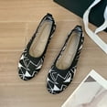 thumbnail image 4 of Kukoosong Womens Comfort Shoes Multicolor Round-Toe Flats Shoes Women Lightweight Soft Sneakers Casual Shoe Flat Shoes Women Black 37, 4 of 4