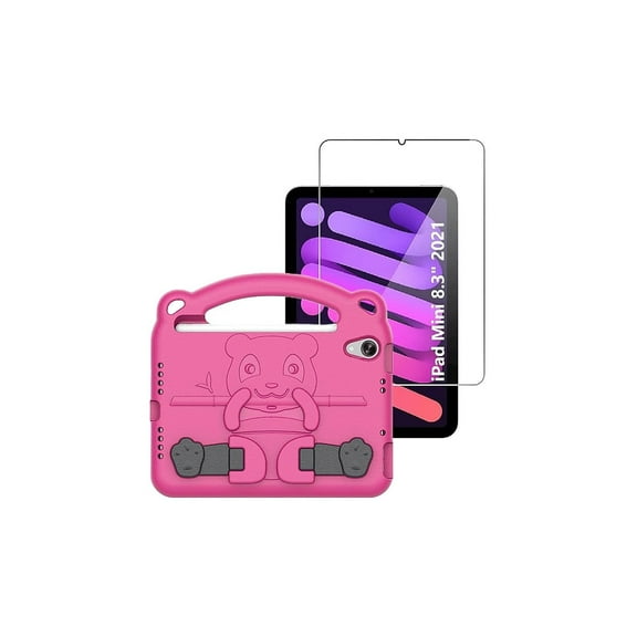 SaharaCase Apple iPad Mini (6th Gen 2021) Protection Bundle KidProof Case with Tempered Glass Screen