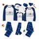 thumbnail image 1 of Pijama familiar a juego de Navidad, hermoso árbol, azul, 1 of 3
