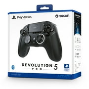 Nacon Revolution 5 Pro Officially Licensed PlayStation Wireless Controller for PS5 / PS4 / PC - Hall Effect, Trigger Stops, Map Buttons - Triple Black