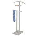 thumbnail image 2 of Kings Brand Furniture - Metal Suit Valet Stand, Clothes Rack, Clothing Organizer, Jacket Hanger, and Shelf (White), 2 of 6