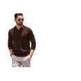 thumbnail image 6 of COOFANDY Long Sleeve Polo Shirts for Men Knit Polo Sweater Lightweight Ribbed Pullover Sweater, 6 of 6