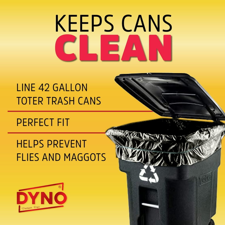 Dyno Products Online 42-Gallon, 3 Mil Thick Heavy-Duty Black Trash Bag –  DynoProd