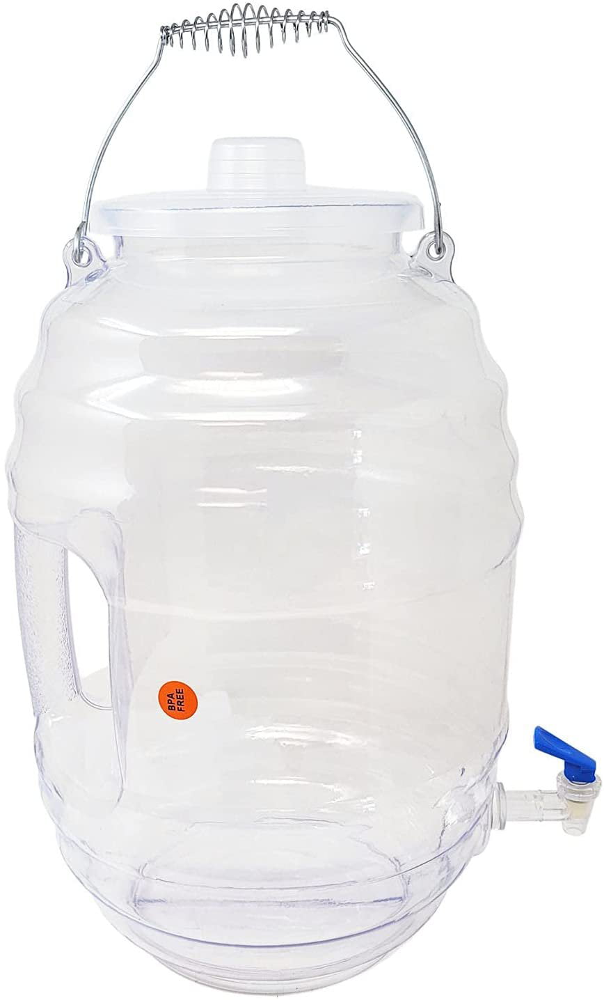 Vitrolero Drink Dispenser Container Aguas Frescas Tapadera Water Jug Juice  Beverage Container With Lid - Party Fiesta Catering - BPA Free - Assorted