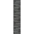thumbnail image 2 of Unique Loom Outdoor Modern Collection Area Rug - Miranda (2' 7" x 12' Runner Black and White), 2 of 6