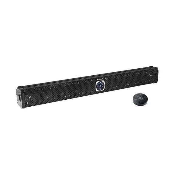 Recoil PSB11 11 Speakers All-in-One Amplified Powersports Soundbar with Remote 34 Inches IPX6 Rated Weatherproof BT Amplified Eight 3-inch Speakers Three Tweeters Six Passive Radiator