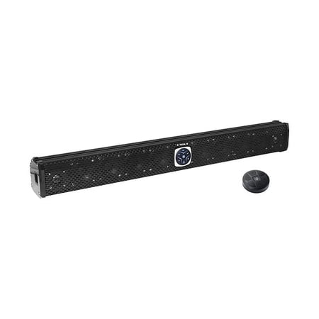 Recoil PSB11 11 Speakers All-in-One Amplified Powersports Soundbar with Remote 34 Inches IPX6 Rated Weatherproof BT Amplified Eight 3-inch Speakers Three Tweeters Six Passive Radiator