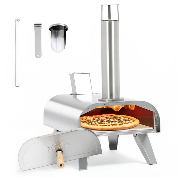Big Horn Outdoors 12" 3-in-1 Pizza Oven, Compatible with Gas Burner and Electric Heater Accessories (Sold Separately)