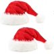 thumbnail image 1 of Gorro de Navidad Tal, gorro de Papá Noel, gorro navideño para adultos, gorros navideños cómodos de terciopelo unisex, gorros navideños extra gruesos de piel clásica para Navidad, Año Nuevo Fest LingWen 9024735444657, 1 of 4