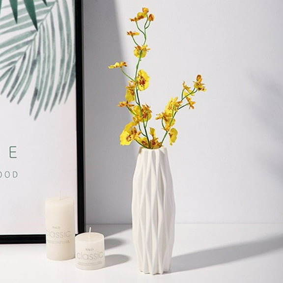 Hxlamzoo Plastic Vase for Home Decor, Creative Vase, Dried Flower Vase, Living Room Decoration, Flower Arrangement Decoration Shooting Props,The Best Gift