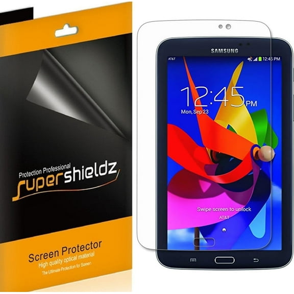 [3-Pack] Supershieldz for Samsung Galaxy Tab 3 7.0 7 inch Screen Protector, Anti-Bubble High Definition (HD) Clear Shield