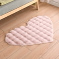 thumbnail image 5 of PEONAVET Bedroom Rug Bubble Pile Cream Style Living Room Heart Rug Single Sofa Coffee Table Rug Cloakroom Makeup Cushion Rugs, 5 of 5