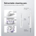 thumbnail image 3 of Suritch Protective Case for JBL Tune Flex Earbuds with Lid Lock, Carabiner, Cleaning Kit and Removal Tool, Purple, 3 of 8