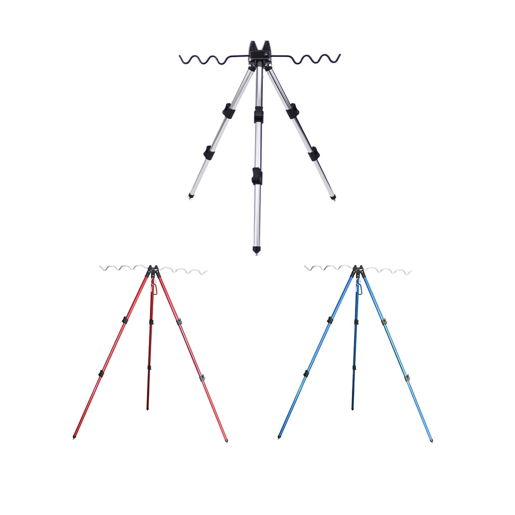 Trépied Télescopique Pour Canne à Pêche – Alu, 26-62 Cm, Filetage 3/8'', Stable Et Pliable