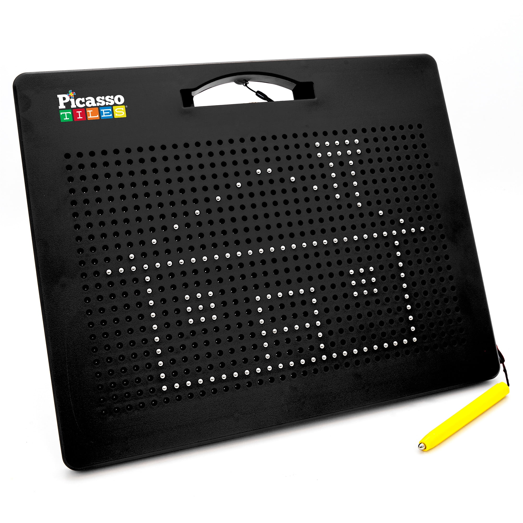 PicassoTiles Large Drawing Board in Black w/ 748 Beads PTB01
