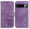 thumbnail image 1 of Embossed Cute Tiger Leather Case for Google 8 Pro Phone Pixel 7A Flip Case with SIM Card Slot and Buckle, 1 of 6