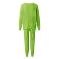 thumbnail image 5 of Baqcunre Women's Solid Crew Neck Long Sleeve Sweater and Jogger Pant Set Fall Outfits Women Trendy Winter Outfits for Women Two Piece Sets for Women Pants for Women ,Green,Size S-5Xl, 5 of 6