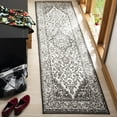 thumbnail image 2 of SAFAVIEH Linden Andreas Medallion Indoor/Outdoor Runner Rug, Light Grey/Charcoal, 2'2" x 6', 2 of 8