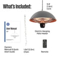 thumbnail image 5 of Westinghouse Gazebo Patio Heater, Auto Shut Off Overheat Protection, Adjustable Heat Output - Gray, 5 of 9