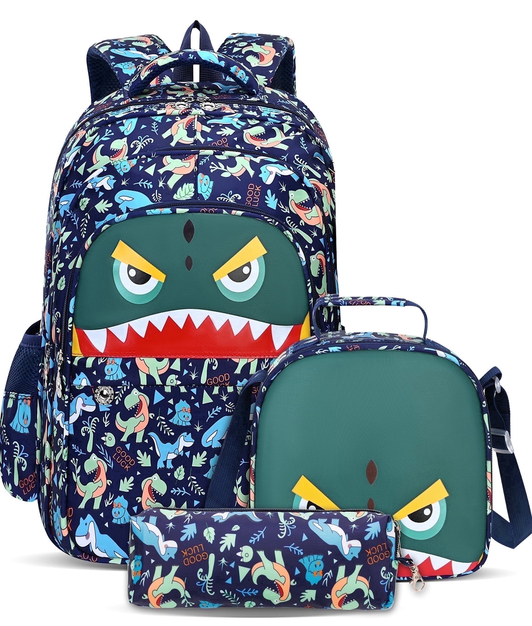 Fuel Unisex 4-Piece Combo Backpack with Lunch Box, Storage Case