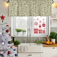 thumbnail image 5 of Green Floral Curtain Valances for Windows, Kitchen Valance Window Treatments Panel 2 Pack, Vintage Rustic Botanical Spring Rod Pocket Short Curtains for Bathroom Bedroom 42 x 18 Inch, 5 of 8