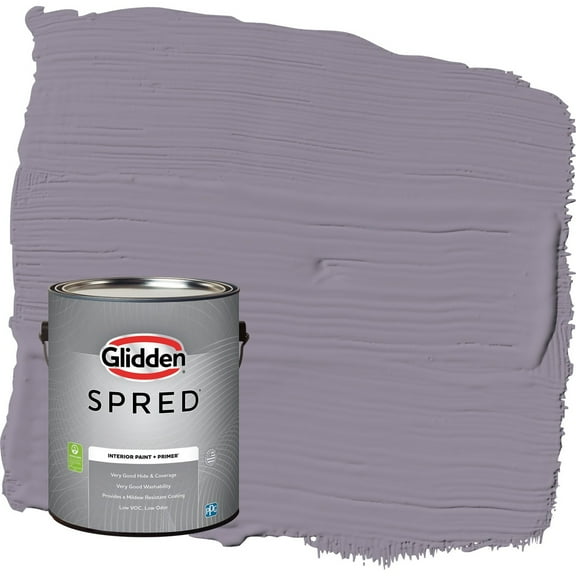 Glidden Spred Tin Lizzie / Purple Eggshell Interior Paint with Primer, 1 Gallon