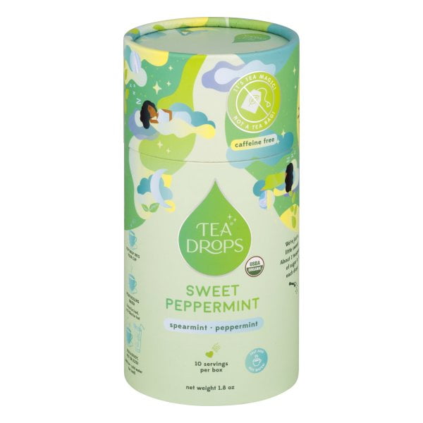 Tea Drops Tea Sweet Peppermint Case of 6 10 CT