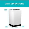 thumbnail image 2 of BLACK+DECKER Small Portable Washer, Washing Machine for Household Use, Portable Washer 1.7 Cu. Ft. with 6 Cycles, Transparent Lid & LED Display, 2 of 6