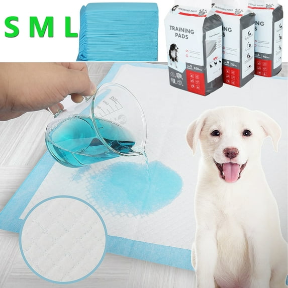 QIYAA Pet Potty Training Pads for Dogs Puppy Pads Pee Pads, Quick Absorb Dog Pee Training Pads Super Absorbent & Leak-Proof