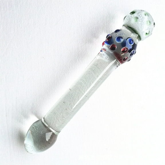 Dots Crystal Glass Massager Personal Massage Wand