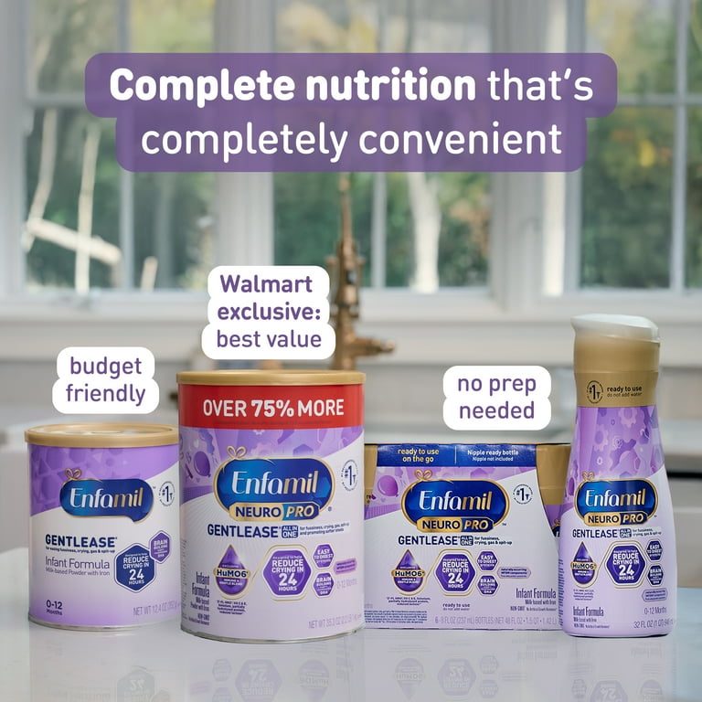 Enfamil NeuroPro Gentlease Liquid Baby Formula, for Premium