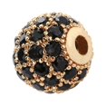 thumbnail image 1 of pitrice 8mm Beads for Bracelets Making Large Hole Spacer Round Ball Rhinestones Bracelet Charms Crystal Decor Fashion Accessory for DIY Type 6, 1 of 6