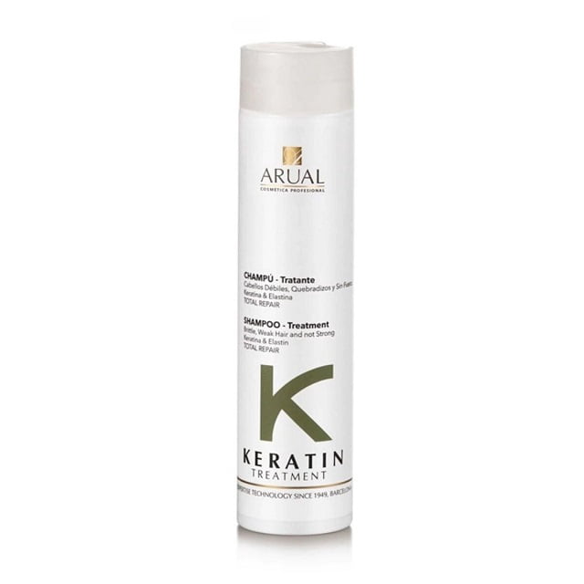 Shampoo Keratina Arual 250 ml Tratamiento Regenerador y Fortalecedor
