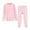 Pink, variant on Hpgjzj Girls Thermal Underwear Set for Kids Long Johns Fleece Lined Base Layer Top & Bottom Cold Winter Thermals