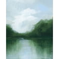 thumbnail image 2 of Popp, Grace 15x18 Gold Ornate Wood Framed with Double Matting Museum Art Print Titled - Mossy Reflections II, 2 of 4