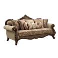 thumbnail image 6 of ACME Mehadi Velvet Upholstered Sofa with 8 Pillows in Walnut, 6 of 6