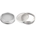 thumbnail image 1 of Juego de 2 tapas para tarros de brotes de acero inoxidable para una excelente ventilación, aptos para tarros de boca ancha, tarros de conservas para hacer semillas de brotes orgánicos en su, 1 of 7