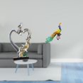 thumbnail image 2 of Estatua de pareja,Figura de pareja besándose,regalo de boda moderno,Estatua de pareja besándose en el aniversario de San Valentín,Estatua del pavo real,Estatua de pavo real,adorno de, 2 of 8